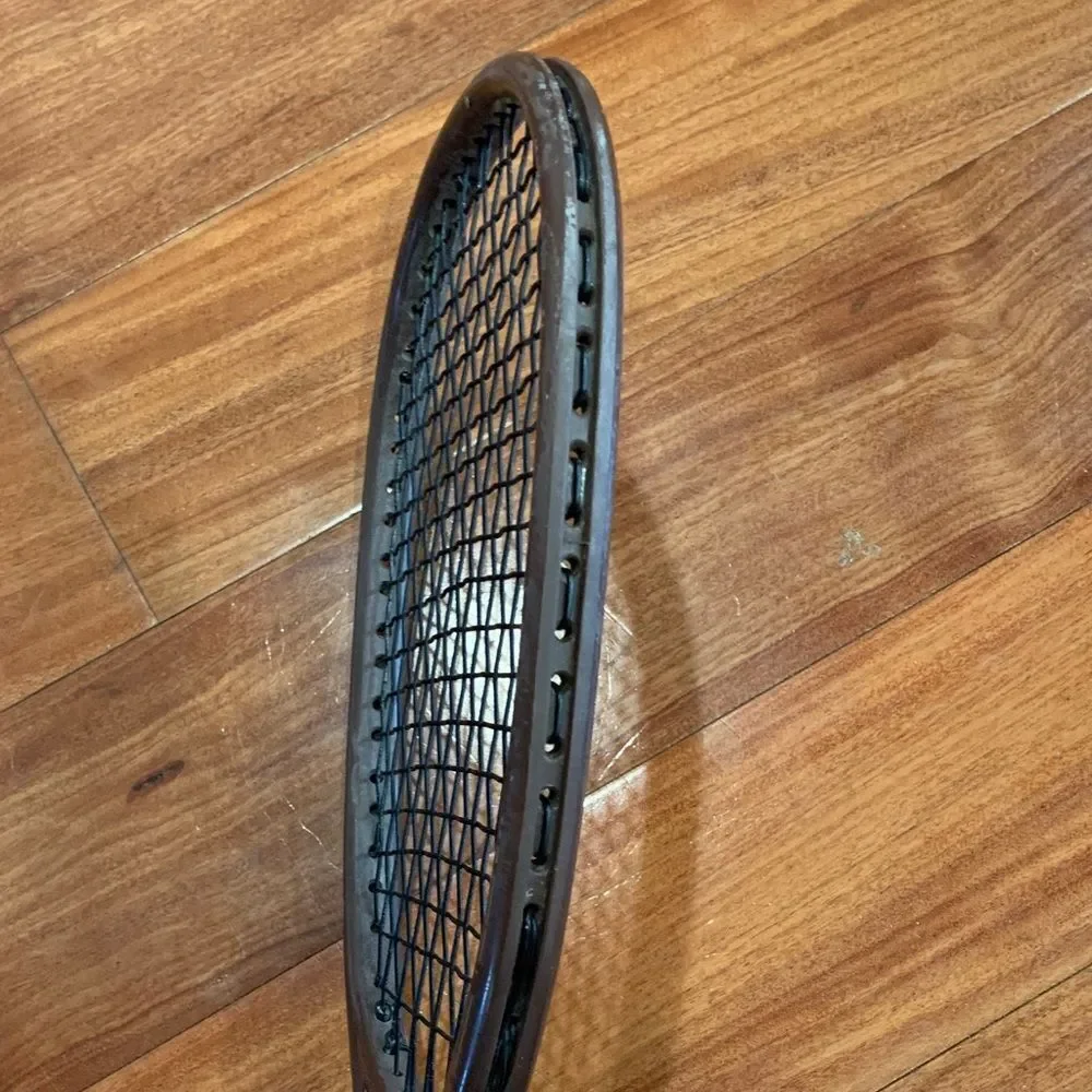 Vintage Brown Racquetball Racket - Picture 7 of 9